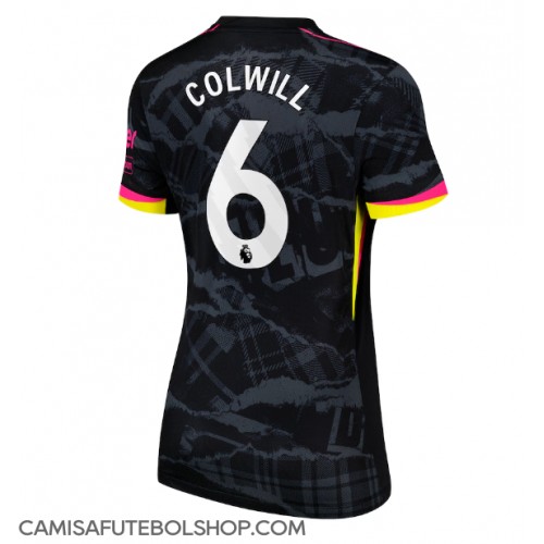 Camisa de time de futebol Chelsea Levi Colwill #6 Replicas 3º Equipamento Feminina 2024-25 Manga Curta